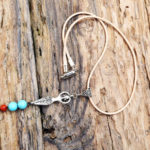 Leather mala necklace from Holy Land