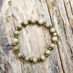Jade star David bracelet from Holy Land