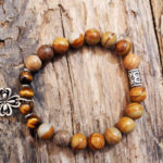Jasper cross bracelet from Holy Land