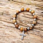 Jasper cross bracelet from Holy Land