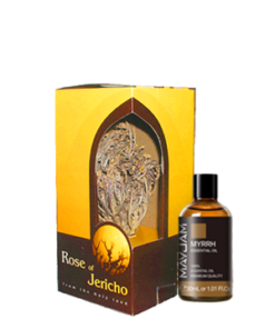 Small rose of Jericho + Myrrh Oil